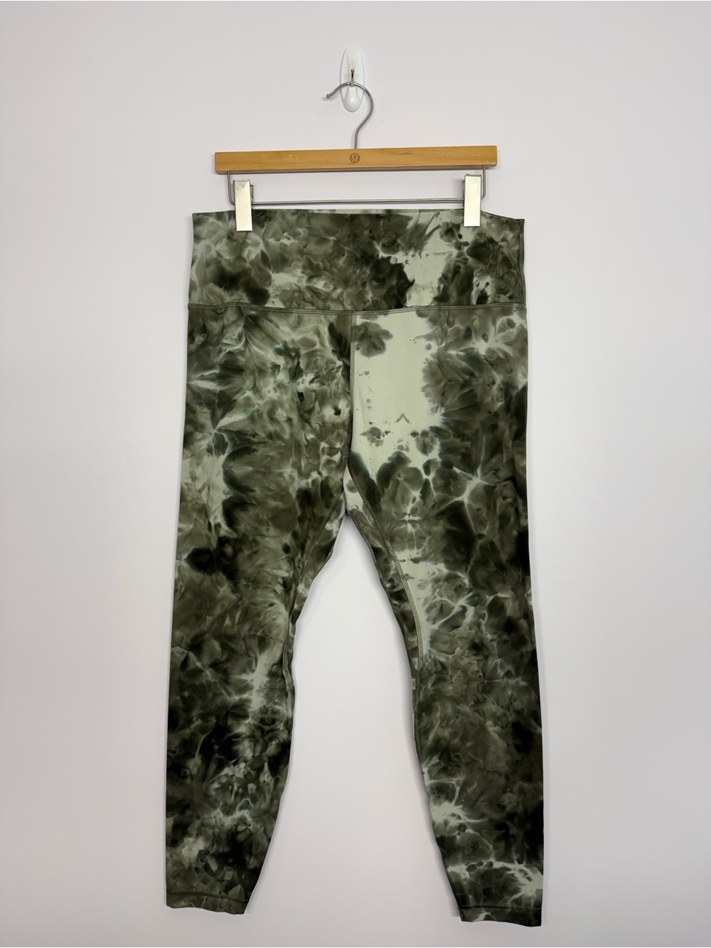Lululemon Align Pant 28" Diamond Dye Light Sage Army Green Dark Olive Sz 16